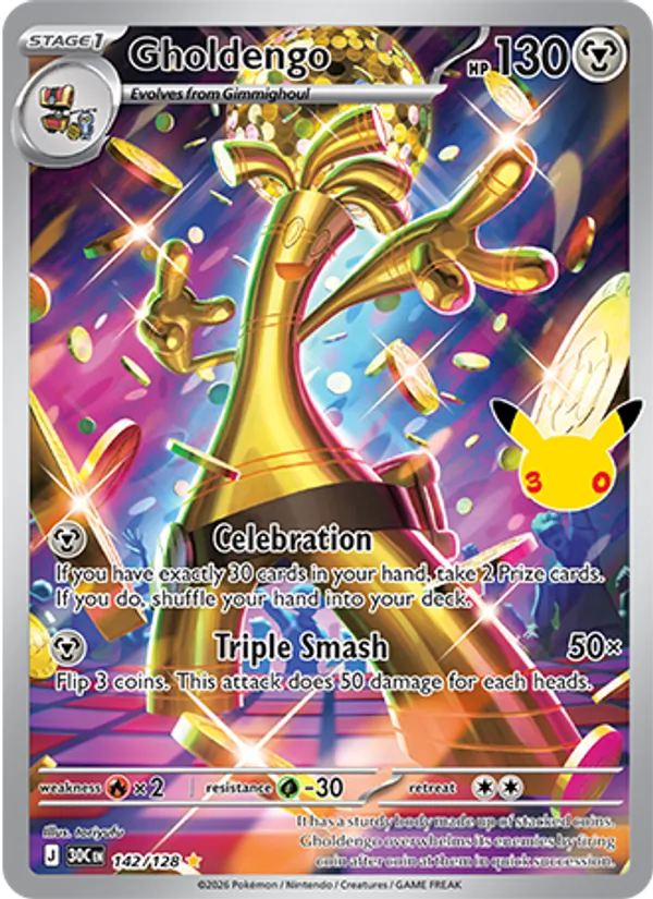 Gholdengo — 30th Celebration #142 (Pokémon TCG card)