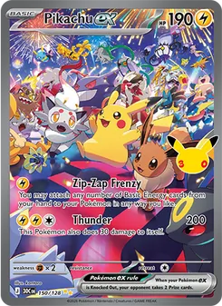 Pikachu ex (30th Celebration #150)