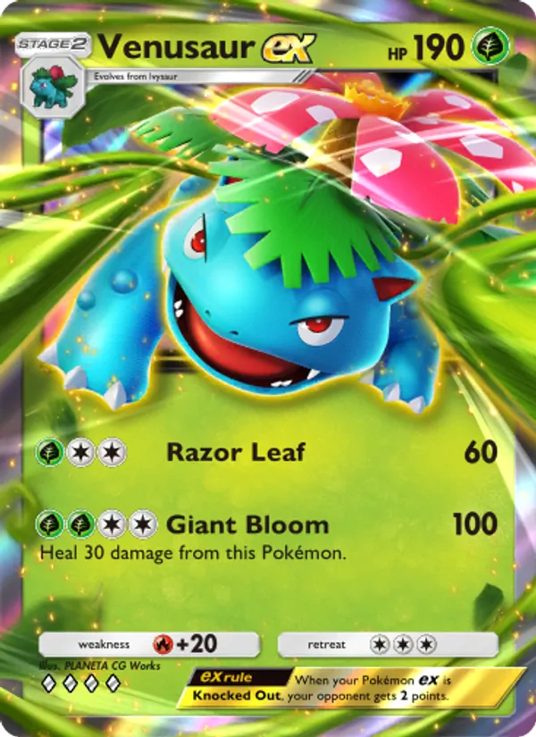 Venusaur ex — Genetic Apex #004 (Pokémon TCG card)