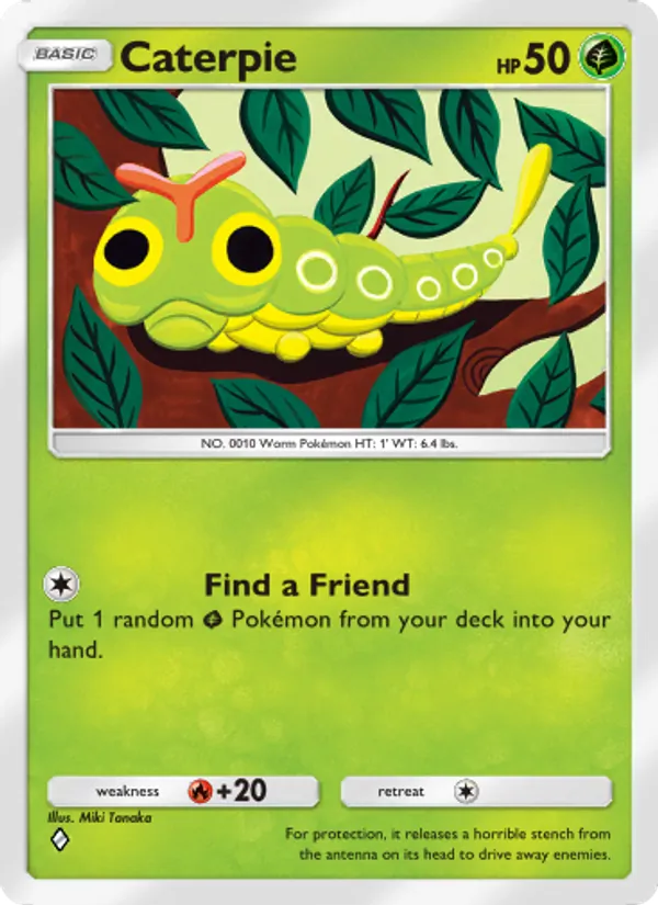 Caterpie — Genetic Apex #005 (Pokémon TCG card)