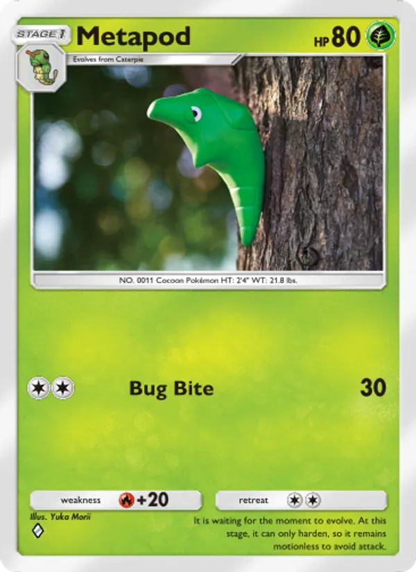 Metapod — Genetic Apex #006 (Pokémon TCG card)