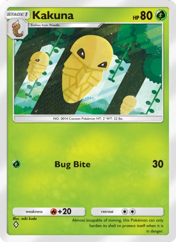 Kakuna — Genetic Apex #009 (Pokémon TCG card)