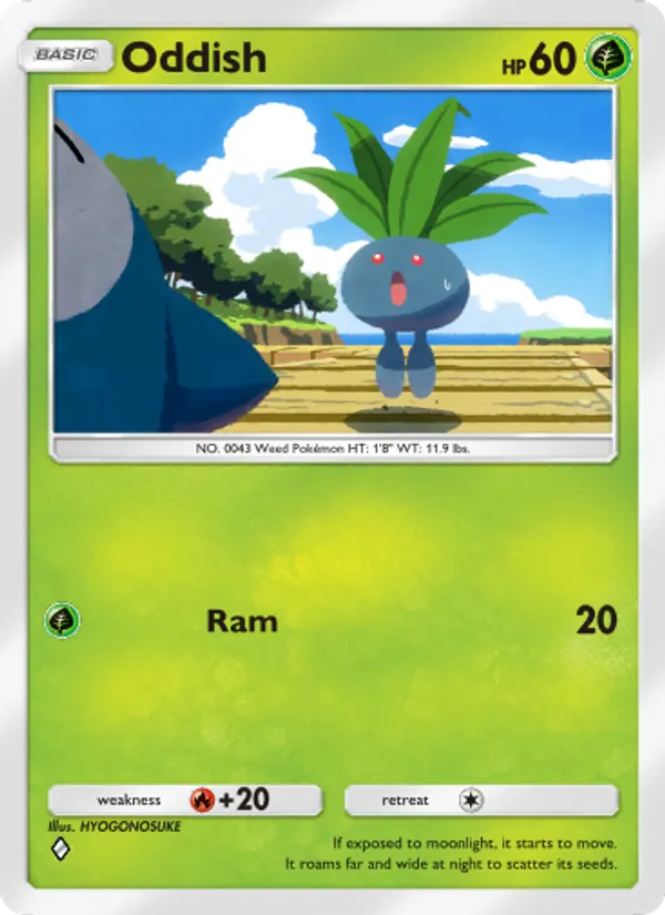 Oddish — Genetic Apex #011 (Pokémon TCG card)