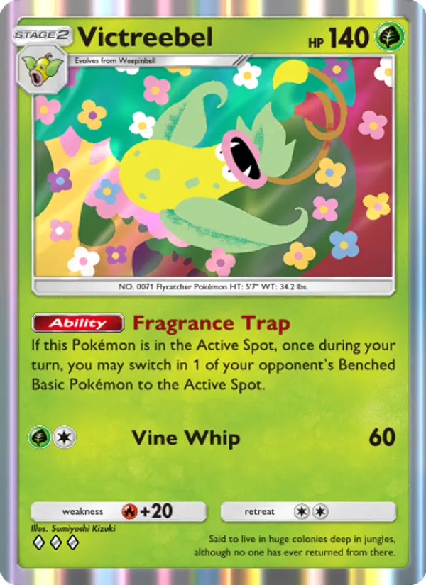 Victreebel — Genetic Apex #020 (Pokémon TCG card)