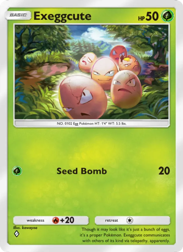 Exeggcute — Genetic Apex #021 (Pokémon TCG card)
