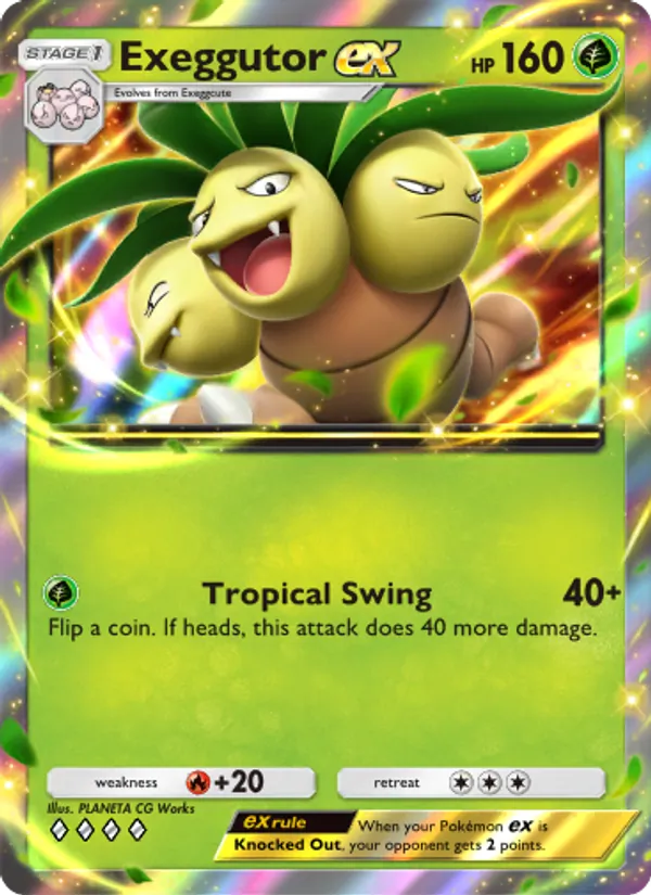 Exeggutor ex — Genetic Apex #023 (Pokémon TCG card)