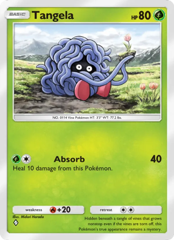 Tangela — Genetic Apex #024 (Pokémon TCG card)