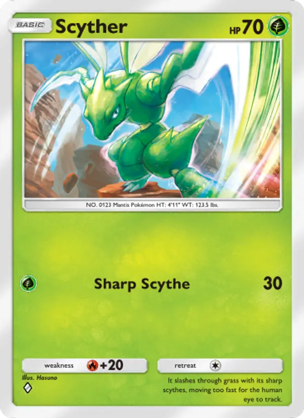 Scyther — Genetic Apex #025 (Pokémon TCG card)