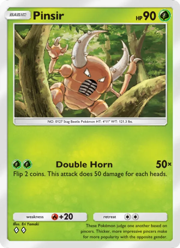 Pinsir — Genetic Apex #026 (Pokémon TCG card)