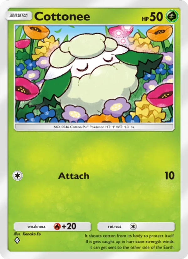 Cottonee — Genetic Apex #027 (Pokémon TCG card)