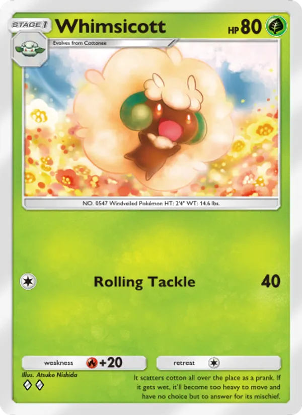Whimsicott — Genetic Apex #028 (Pokémon TCG card)