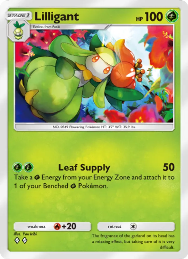 Lilligant — Genetic Apex #030 (Pokémon TCG card)