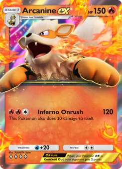 Arcanine ex (Genetic Apex #041)