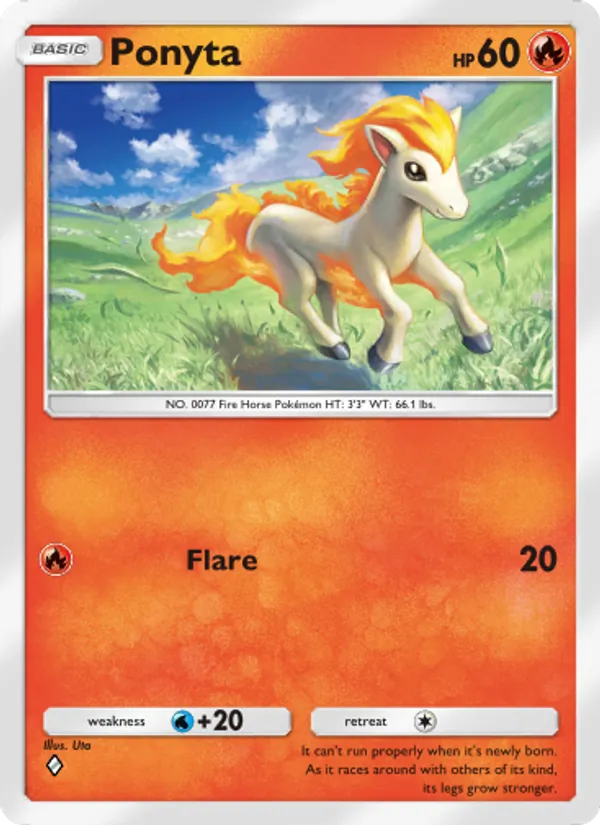 Ponyta — Genetic Apex #042 (Pokémon TCG card)