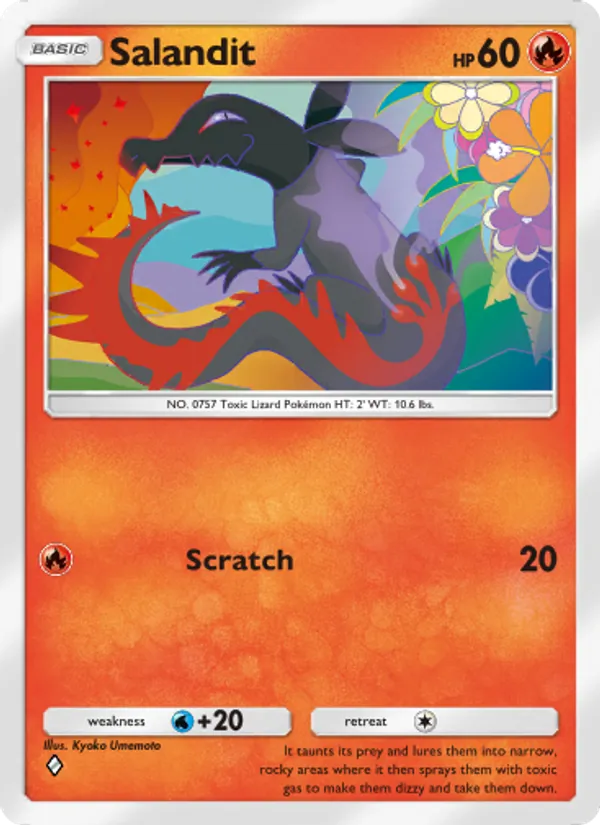 Salandit — Genetic Apex #049 (Pokémon TCG card)