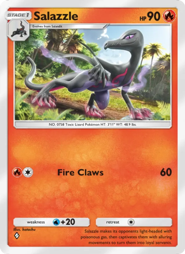 Salazzle — Genetic Apex #050 (Pokémon TCG card)