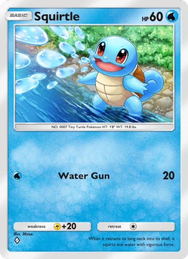 Squirtle — Genetic Apex #053 (Pokémon TCG card)