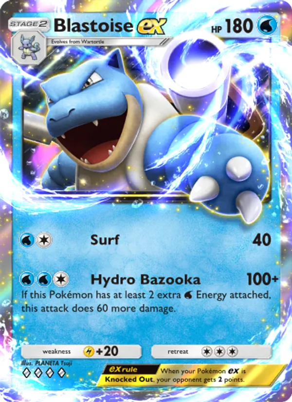 Blastoise ex — Genetic Apex #056 (Pokémon TCG card)