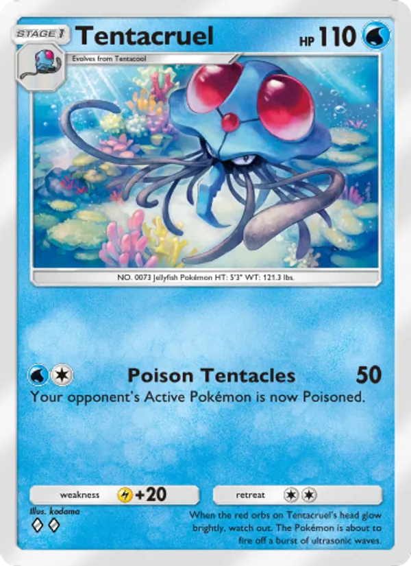 Tentacruel — Genetic Apex #063 (Pokémon TCG card)