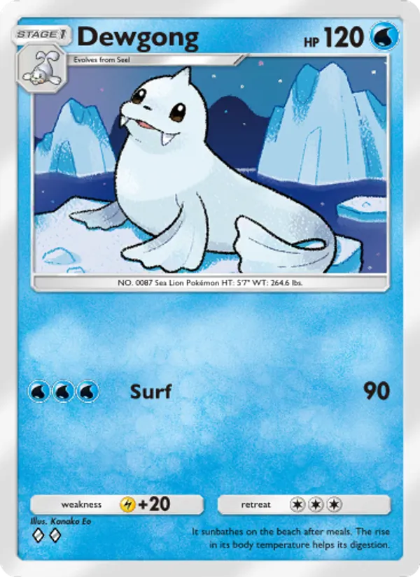 Dewgong — Genetic Apex #065 (Pokémon TCG card)