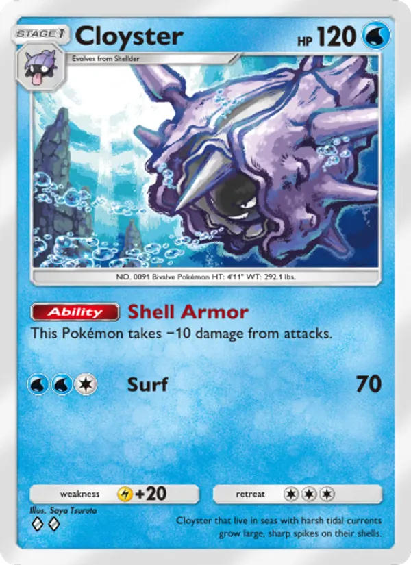 Cloyster — Genetic Apex #067 (Pokémon TCG card)
