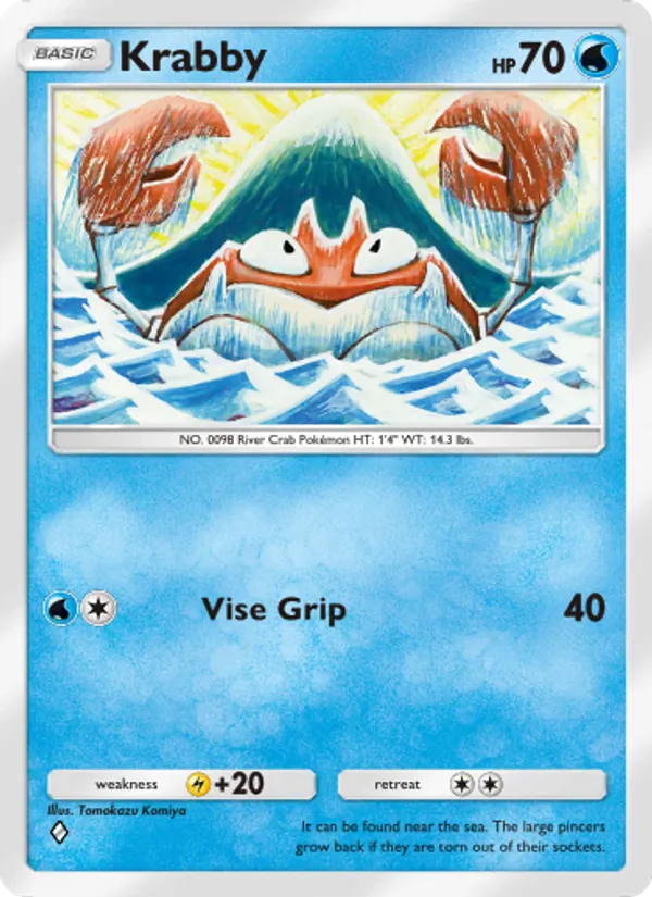 Krabby — Genetic Apex #068 (Pokémon TCG card)