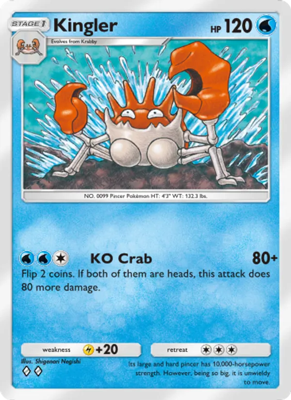 Kingler — Genetic Apex #069 (Pokémon TCG card)