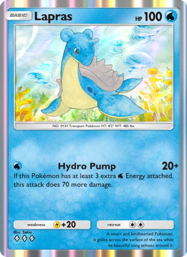 Lapras — Genetic Apex #079 (Pokémon TCG card)