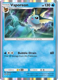 Vaporeon (Genetic Apex #080)
