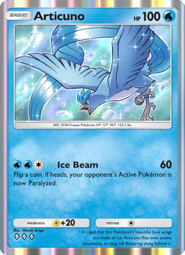 Articuno — Genetic Apex #083 (Pokémon TCG card)