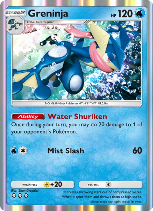 Greninja — Genetic Apex #089 (Pokémon TCG card)