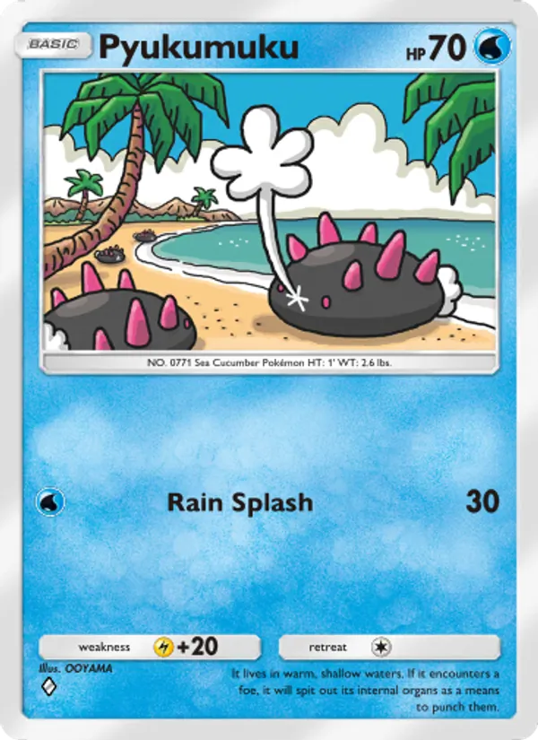 Pyukumuku — Genetic Apex #090 (Pokémon TCG card)