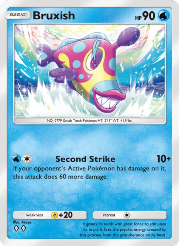 Bruxish — Genetic Apex #091 (Pokémon TCG card)