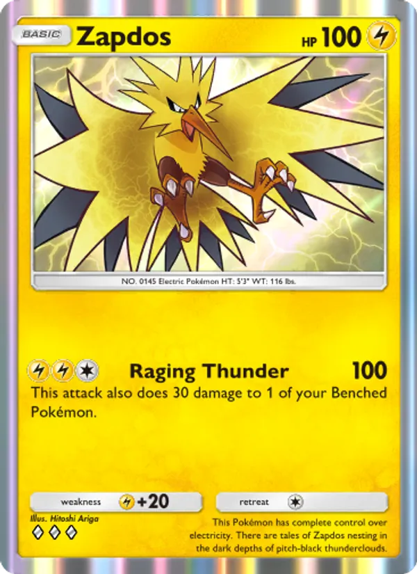 Zapdos — Genetic Apex #103 (Pokémon TCG card)