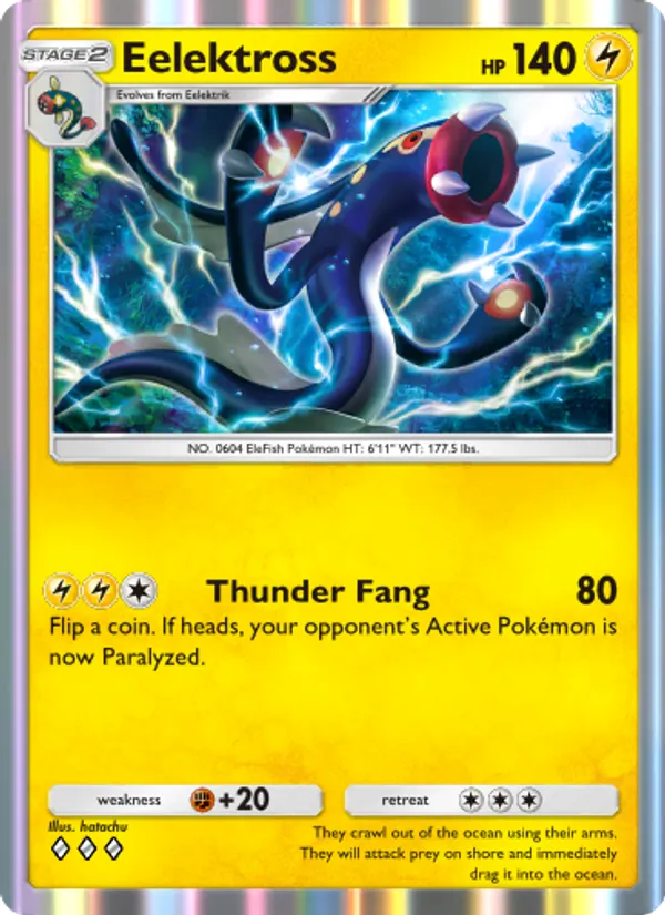 Eelektross — Genetic Apex #109 (Pokémon TCG card)