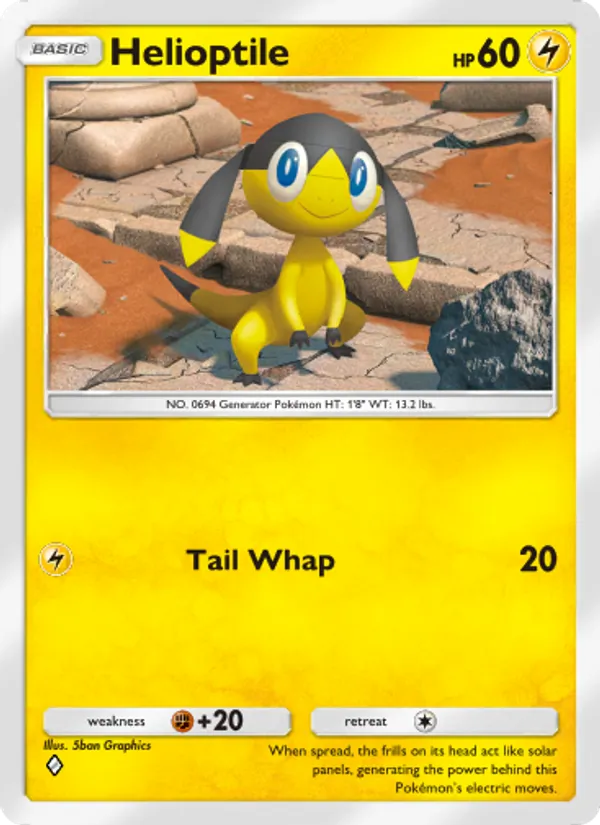 Helioptile — Genetic Apex #110 (Pokémon TCG card)