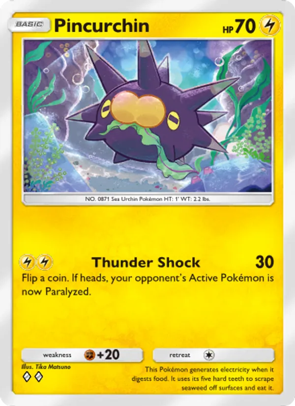 Pincurchin — Genetic Apex #112 (Pokémon TCG card)