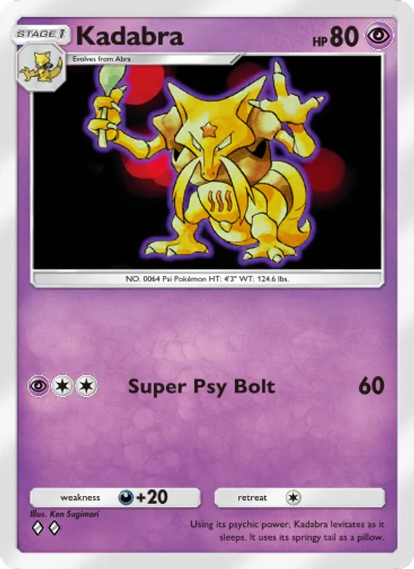 Kadabra — Genetic Apex #116 (Pokémon TCG card)