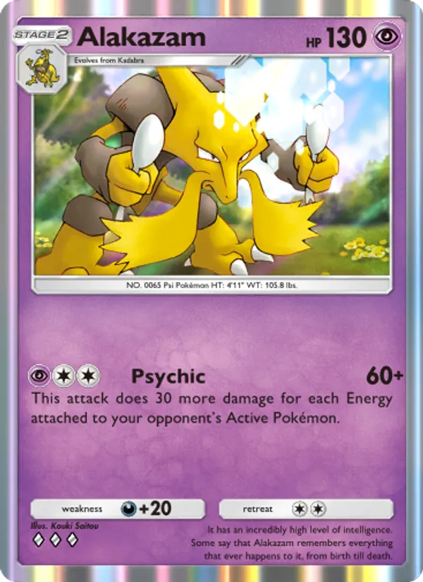 Alakazam — Genetic Apex #117 (Pokémon TCG card)