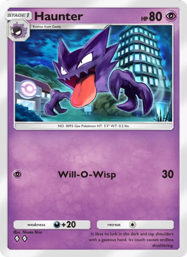 Haunter — Genetic Apex #121 (Pokémon TCG card)