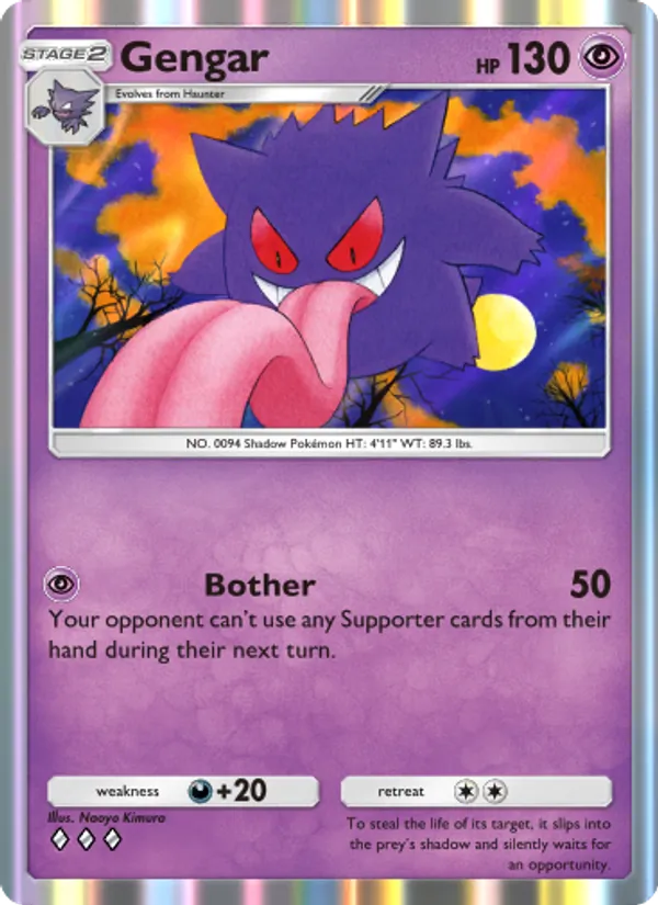 Gengar — Genetic Apex #122 (Pokémon TCG card)