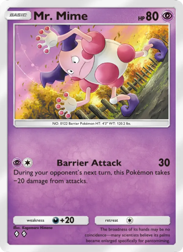 Mr. Mime — Genetic Apex #126 (Pokémon TCG card)