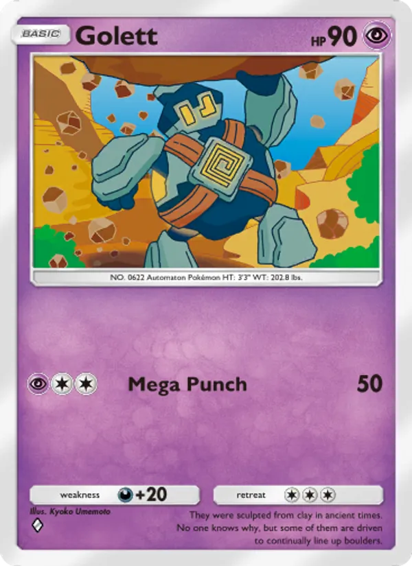 Golett — Genetic Apex #135 (Pokémon TCG card)