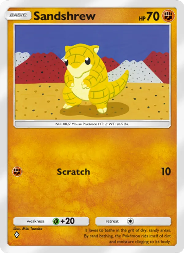 Sandshrew — Genetic Apex #137 (Pokémon TCG card)
