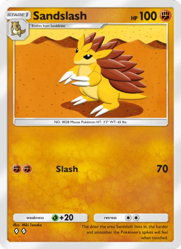 Sandslash — Genetic Apex #138 (Pokémon TCG card)
