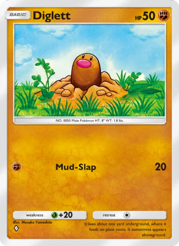 Diglett — Genetic Apex #139 (Pokémon TCG card)