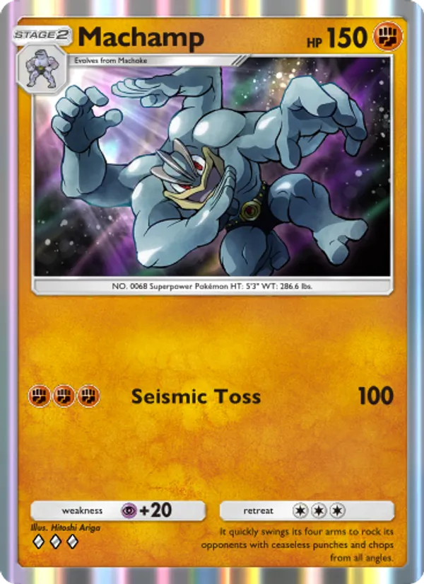 Machamp — Genetic Apex #145 (Pokémon TCG card)