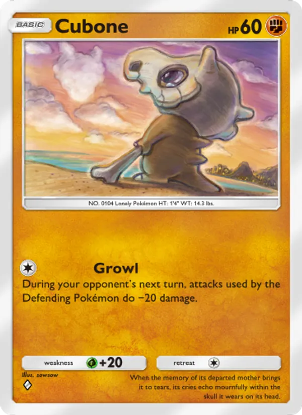 Cubone — Genetic Apex #151 (Pokémon TCG card)