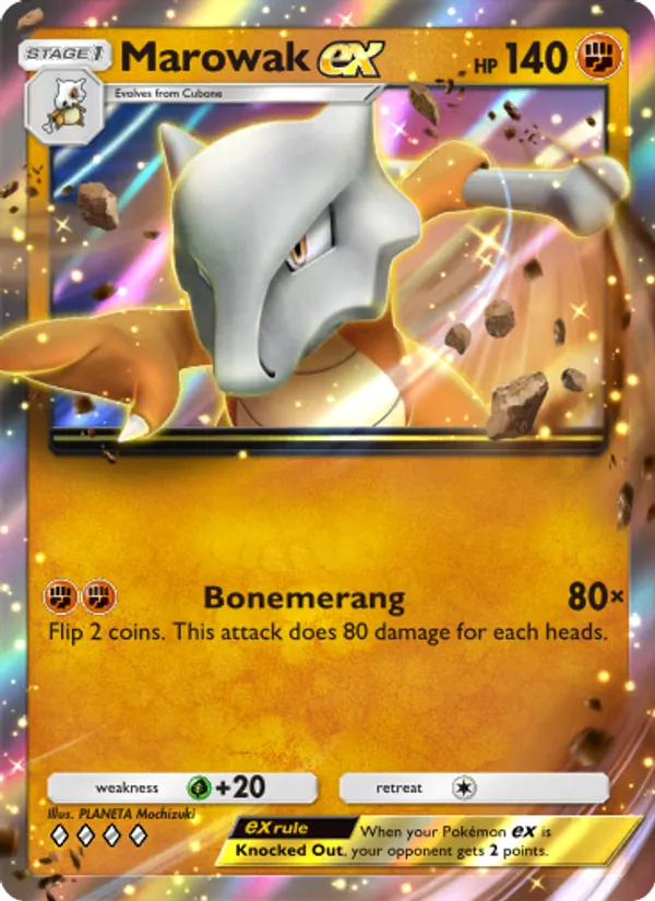 Marowak ex — Genetic Apex #153 (Pokémon TCG card)
