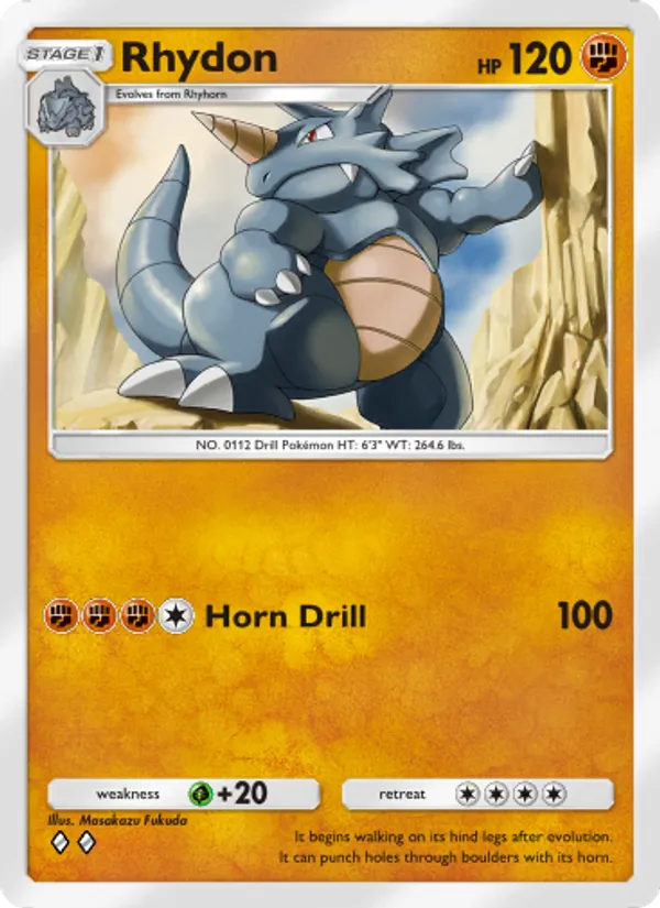 Rhydon — Genetic Apex #157 (Pokémon TCG card)